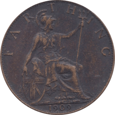 1909 FARTHING ( EF ) - Farthing - Cambridgeshire Coins