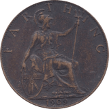 1909 FARTHING ( EF ) - Farthing - Cambridgeshire Coins