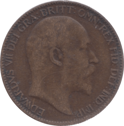 1909 FARTHING ( FINE ) 5 - Farthing - Cambridgeshire Coins