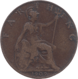 1909 FARTHING ( FINE ) 5 - Farthing - Cambridgeshire Coins