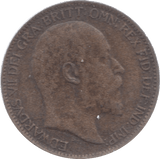 1909 FARTHING ( VF ) 23 - Farthing - Cambridgeshire Coins