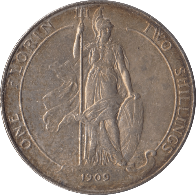 1909 FLORIN ( AUNC ) - FLORIN - Cambridgeshire Coins