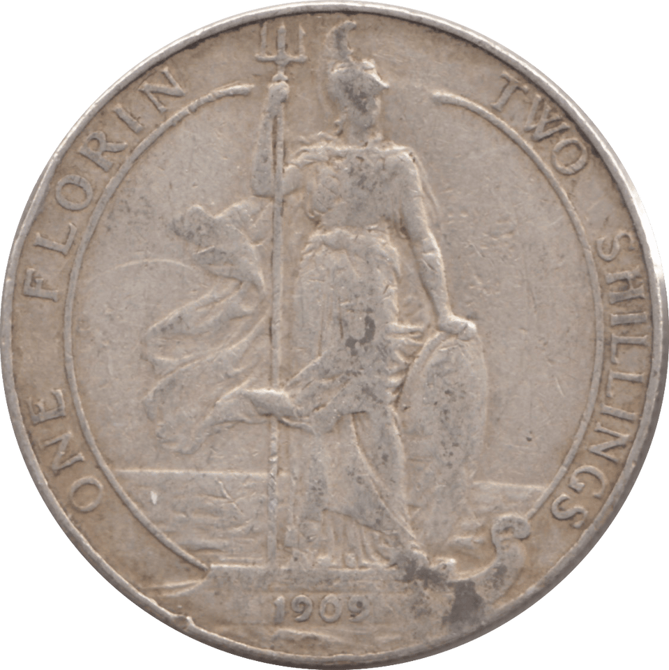 1909 FLORIN ( GF ) 3 - Florin - Cambridgeshire Coins