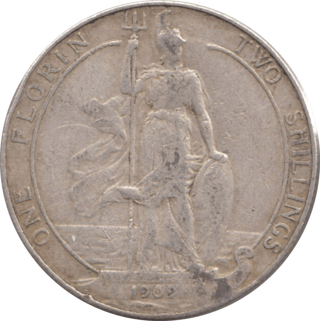 1909 FLORIN ( GF ) 3 - Florin - Cambridgeshire Coins