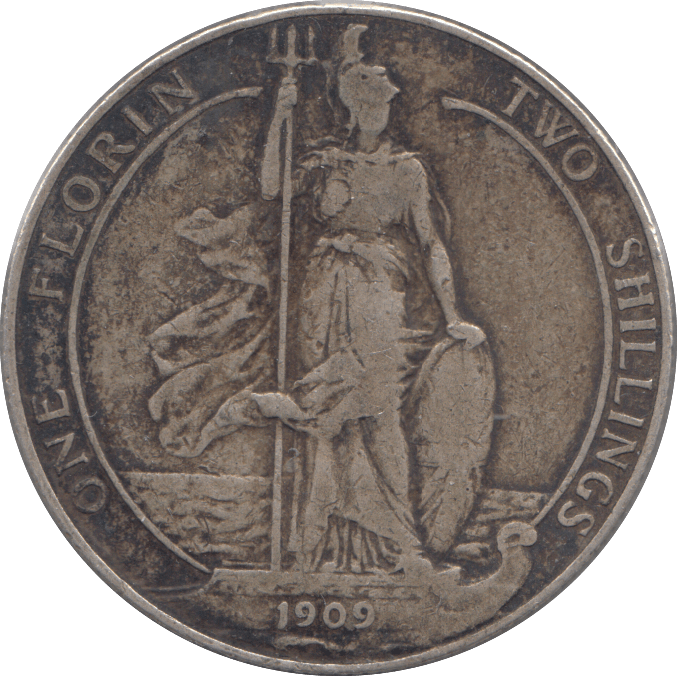 1909 FLORIN ( GF ) - Florin - Cambridgeshire Coins