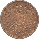 1909 GOLD GERMANY 10 MARKS - Gold World Coins - Cambridgeshire Coins