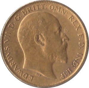 1909 GOLD HALF SOVEREIGN ( EF ) 1 - Half Sovereign - Cambridgeshire Coins