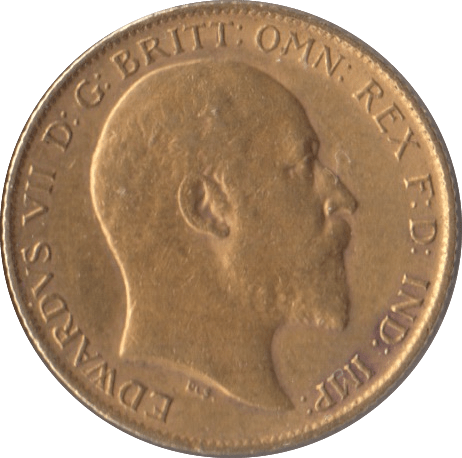 1909 GOLD HALF SOVEREIGN ( EF ) 1 - Half Sovereign - Cambridgeshire Coins