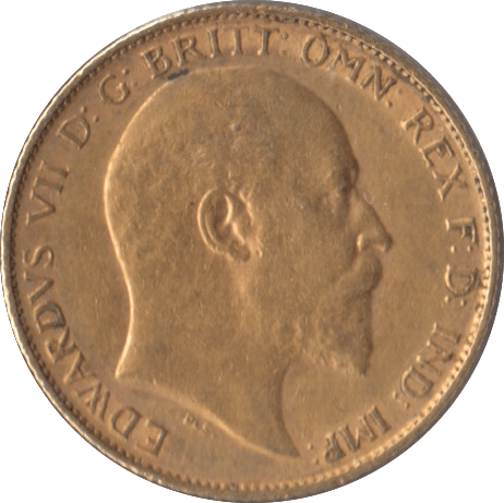 1909 GOLD HALF SOVEREIGN ( EF ) 2 - Half Sovereign - Cambridgeshire Coins
