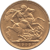1909 GOLD SOVEREIGN ( AUNC ) 3 - Sovereign - Cambridgeshire Coins