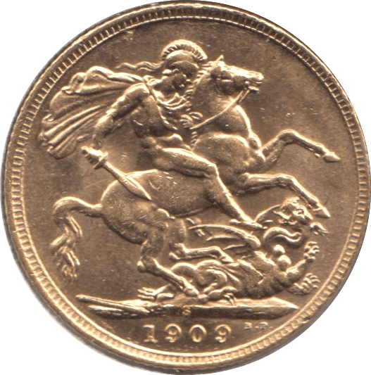 1909 GOLD SOVEREIGN ( AUNC ) - Sovereign - Cambridgeshire Coins