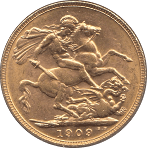 1909 GOLD SOVEREIGN ( EF ) - Sovereign - Cambridgeshire Coins