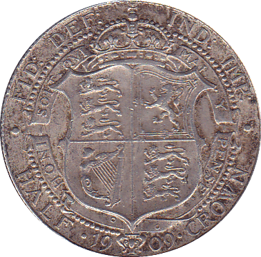 1909 HALFCROWN ( EF ) B - Halfcrown - Cambridgeshire Coins