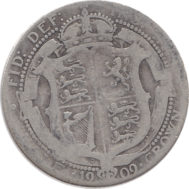 1909 HALFCROWN ( FAIR ) - Halfcrown - Cambridgeshire Coins