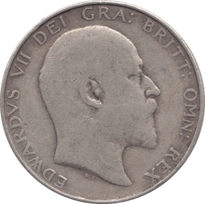 1909 HALFCROWN ( FINE ) 3 - Halfcrown - Cambridgeshire Coins