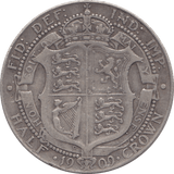 1909 HALFCROWN ( FINE ) 3 - Halfcrown - Cambridgeshire Coins