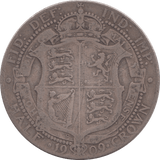 1909 HALFCROWN ( FINE ) 5 - Halfcrown - Cambridgeshire Coins
