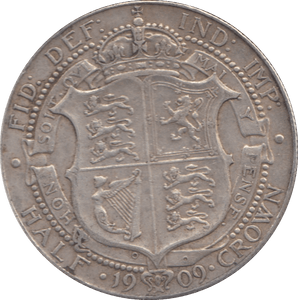 1909 HALFCROWN ( GF ) 6 - Halfcrown - Cambridgeshire Coins