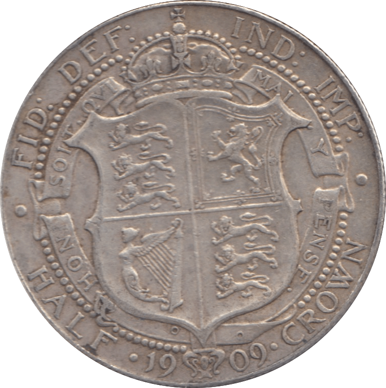 1909 HALFCROWN ( GF ) 6 - Halfcrown - Cambridgeshire Coins