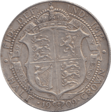 1909 HALFCROWN ( GF ) 6 - Halfcrown - Cambridgeshire Coins