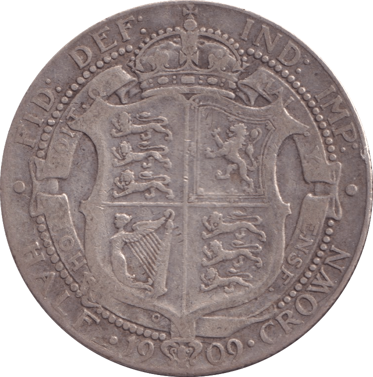 1909 HALFCROWN ( NF ) - Halfpenny - Cambridgeshire Coins