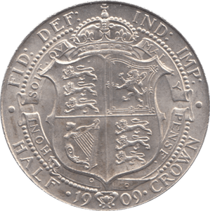 1909 HALFCROWN ( UNC ) 2 - Halfcrown - Cambridgeshire Coins