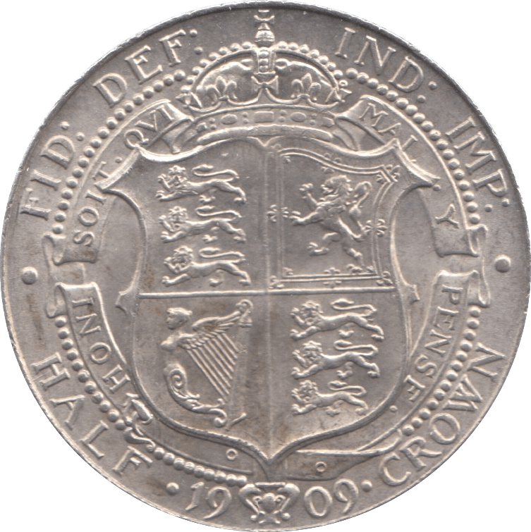 1909 HALFCROWN ( UNC ) 2 - Halfcrown - Cambridgeshire Coins
