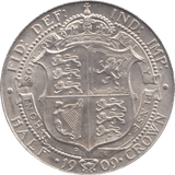 1909 HALFCROWN ( UNC ) 2 - Halfcrown - Cambridgeshire Coins