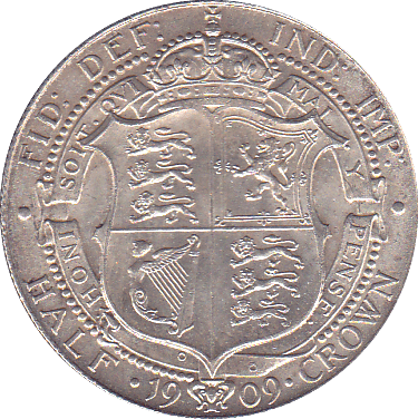 1909 HALFCROWN ( UNC ) - Halfcrown - Cambridgeshire Coins