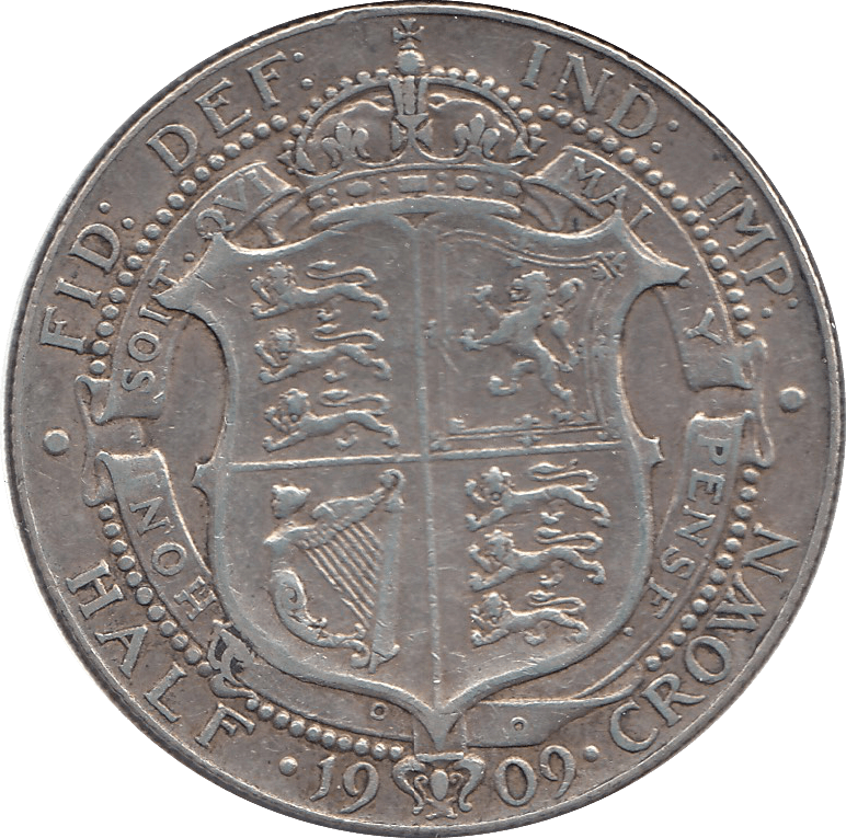 1909 HALFCROWN ( VF ) 4 - Halfcrown - Cambridgeshire Coins