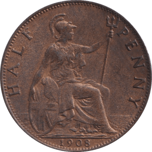 1909 HALFPENNY ( UNC ) - Halfpenny - Cambridgeshire Coins