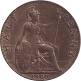 1909 HALFPENNY ( UNC ) - Halfpenny - Cambridgeshire Coins
