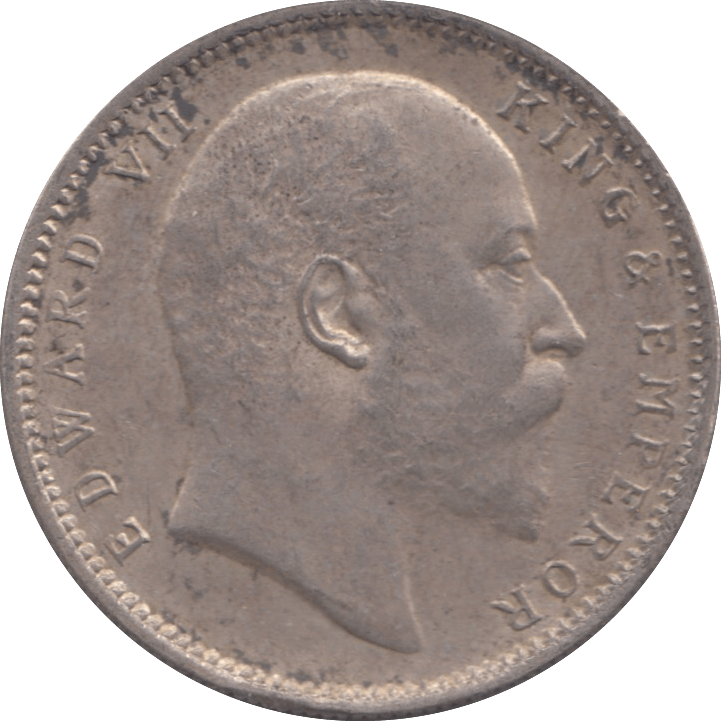 1909 INDIA SILVER ONE RUPEE - SILVER WORLD COINS - Cambridgeshire Coins