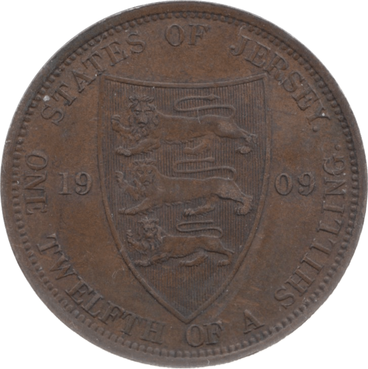 1909 JERSEY 1 1/2 SHILLING - WORLD COINS - Cambridgeshire Coins