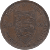 1909 JERSEY 1 1/2 SHILLING - WORLD COINS - Cambridgeshire Coins