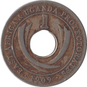 1909 ONE CENT UGANDA - WORLD COINS - Cambridgeshire Coins