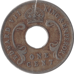 1909 ONE CENT UGANDA - WORLD COINS - Cambridgeshire Coins