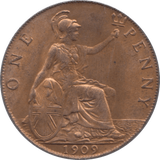 1909 PENNY ( AUNC ) - Penny - Cambridgeshire Coins