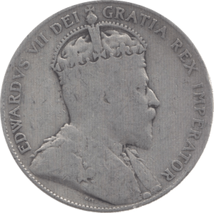 1909 SILVER 50 CENT NEWFOUNDLAND - WORLD SILVER COINS - Cambridgeshire Coins