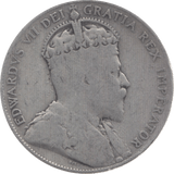 1909 SILVER 50 CENT NEWFOUNDLAND - WORLD SILVER COINS - Cambridgeshire Coins