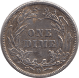 1909 SILVER DIME USA O - SILVER WORLD COINS - Cambridgeshire Coins