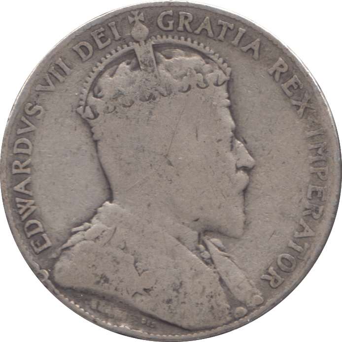 1909 SILVER FIFTY CENTS CANADA - WORLD SILVER COINS - Cambridgeshire Coins