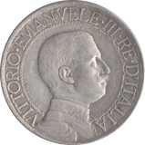 1909 SILVER ITALY ONE LIRA - SILVER WORLD COINS - Cambridgeshire Coins