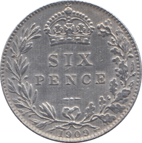 1909 SIXPENCE ( AUNC ) - Sixpence - Cambridgeshire Coins