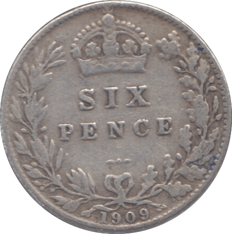 1909 SIXPENCE ( F ) - Sixpence - Cambridgeshire Coins