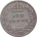 1909 SIXPENCE ( F ) - Sixpence - Cambridgeshire Coins