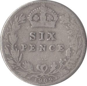 1909 SIXPENCE ( FAIR ) - Sixpence - Cambridgeshire Coins