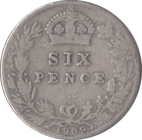 1909 SIXPENCE ( FAIR ) - Sixpence - Cambridgeshire Coins