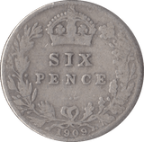 1909 SIXPENCE ( FAIR ) - Sixpence - Cambridgeshire Coins