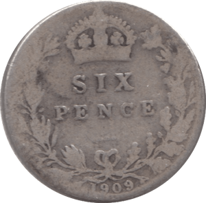 1909 SIXPENCE ( FAIR ) - Sixpence - Cambridgeshire Coins